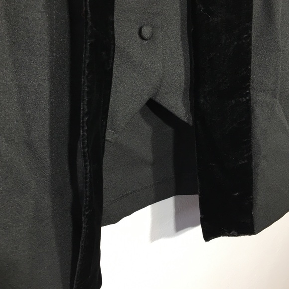 Vintage NWT Velvet Lapel Blazer w/ Attached Vest - Picture 5 of 7